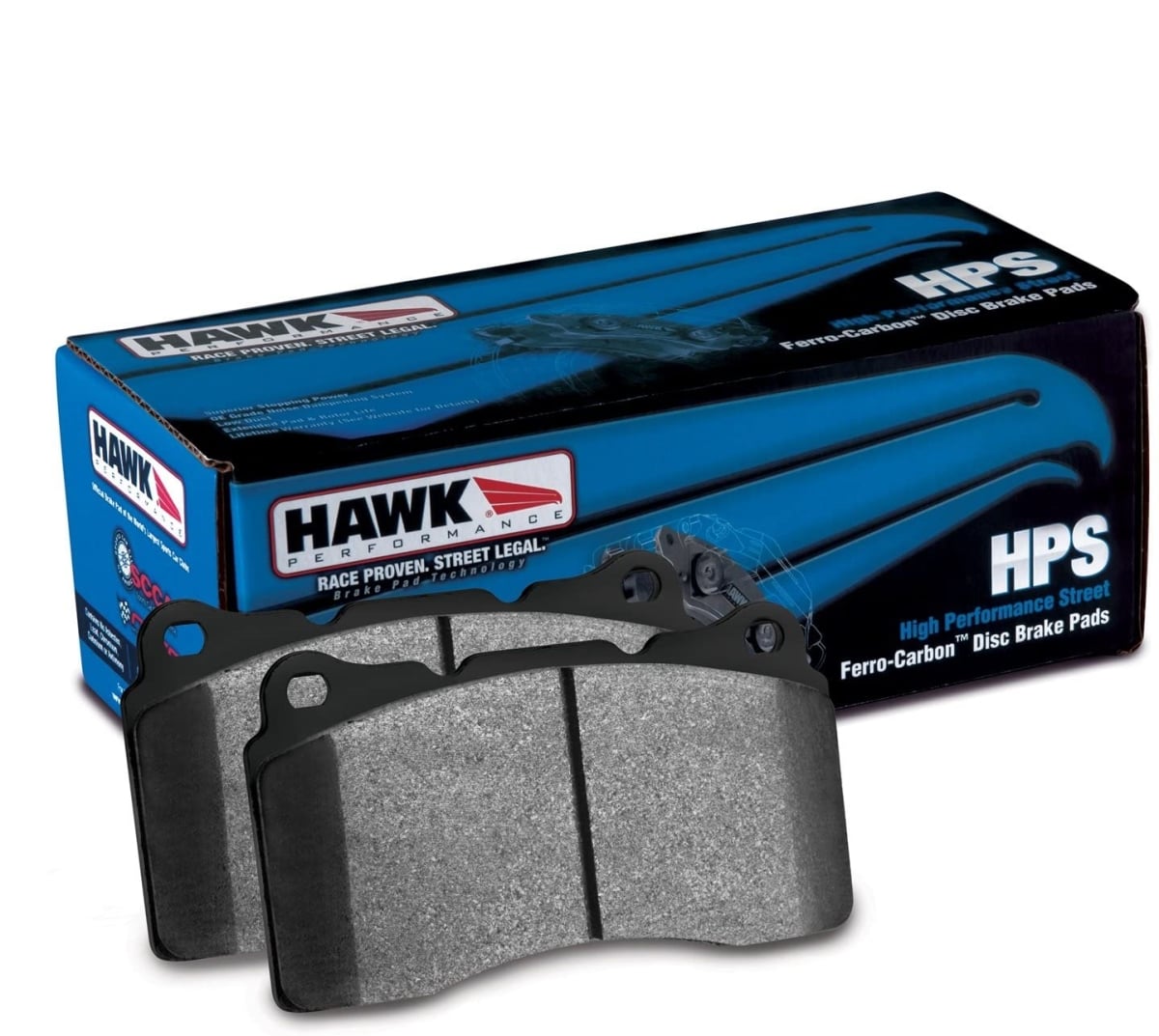 Hawk Performance HB621F.638 HPS Street Rear Brake Pads for 2008-2011 BMW 128i, 2010 BMW 323i, 2007-2011 BMW 328i & 2007-2011 BMW 328XI HPS