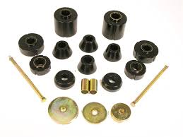 Black Body Mount 12 Bushing Kit for 1967-1972 GM