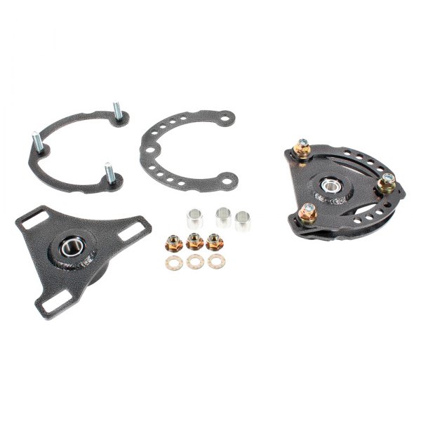 Caster Camber Plates for 2015-2019 Ford Mustang - Black Hammertone