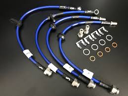 Electric Blue Phantom Stainless Steel Brake Lines for 2016 Plus Ford Focus RS MK3
