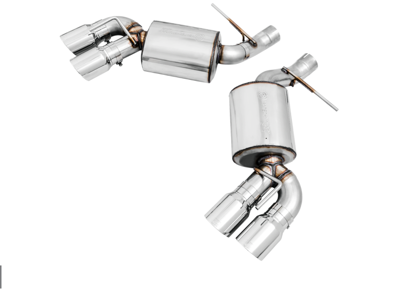 SS Axle-back Exhaust Touring Edition with Quad Chrome Silver Tips for 2016-2019 Chevrolet Camaro