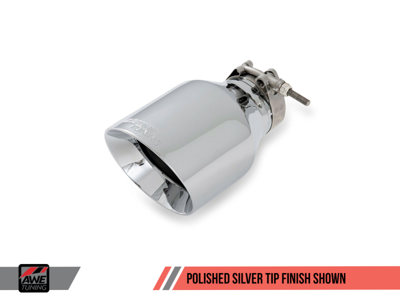 Exhaust with Polished Silver Tips for Mk5 Jetta Mk6 Sportwagen 2.5L Track Edition
