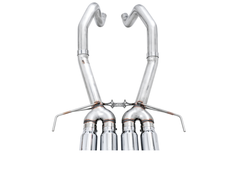 Axle-Back Exhaust with Chrome Tips for 2014-2019 Chevy Corvette C7 Z06 ZR1 Track Edition