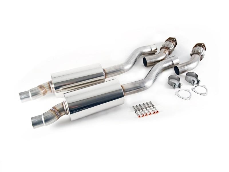 3215-11030 Resonated Downpipes for Audi B8 C7 3.0T S4 S5 A6 A7