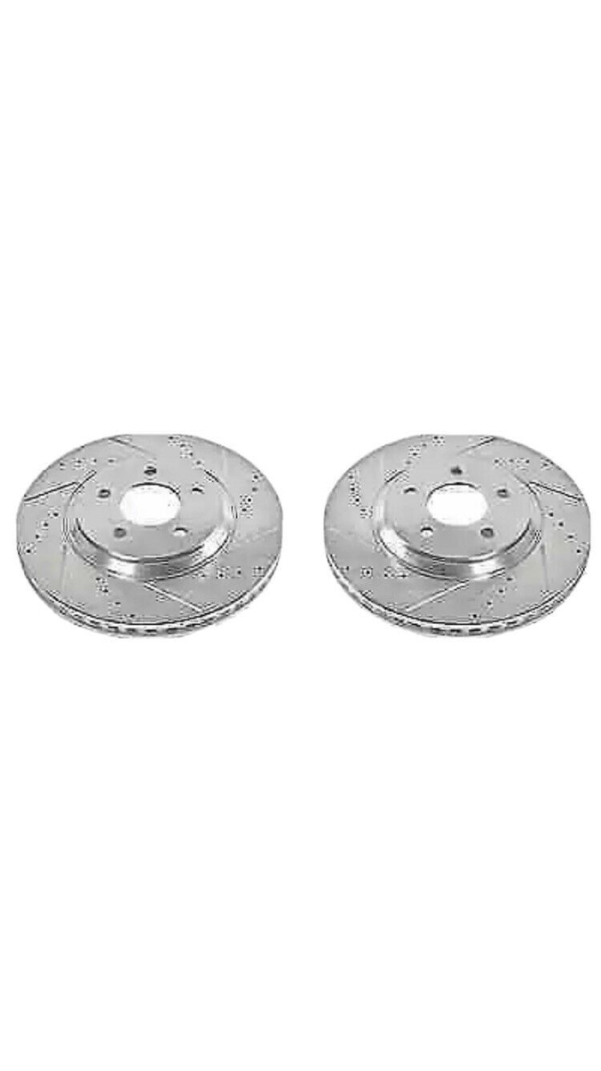 Power Stop AR8171XPR Front Evolution Drilled & Slotted Rotors for 2005-2014 Ford Mustang - Pack of 2