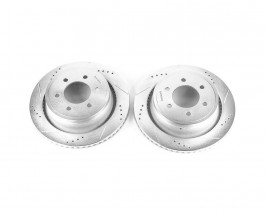 Powerstop AR85148XPR Rear Evolution Drilled & Slotted Rotors for 2012-2018 Ford F-150 - Pair