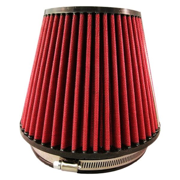 Round Tapered Air Filter Kit with 3.5 in. Velocity Stack Black Filter & 3.5 in. Silicone Hose