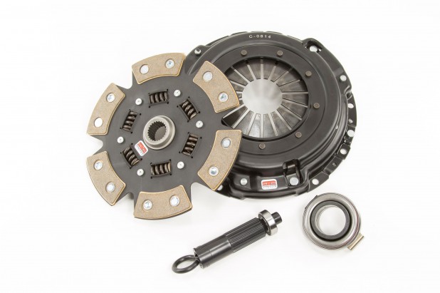 6 Pad Ceramic Clutch Kit with Lightweight Pressure Plate for 1994-2001 Acura Integra Stage 4 -  Alegria, AL2156271