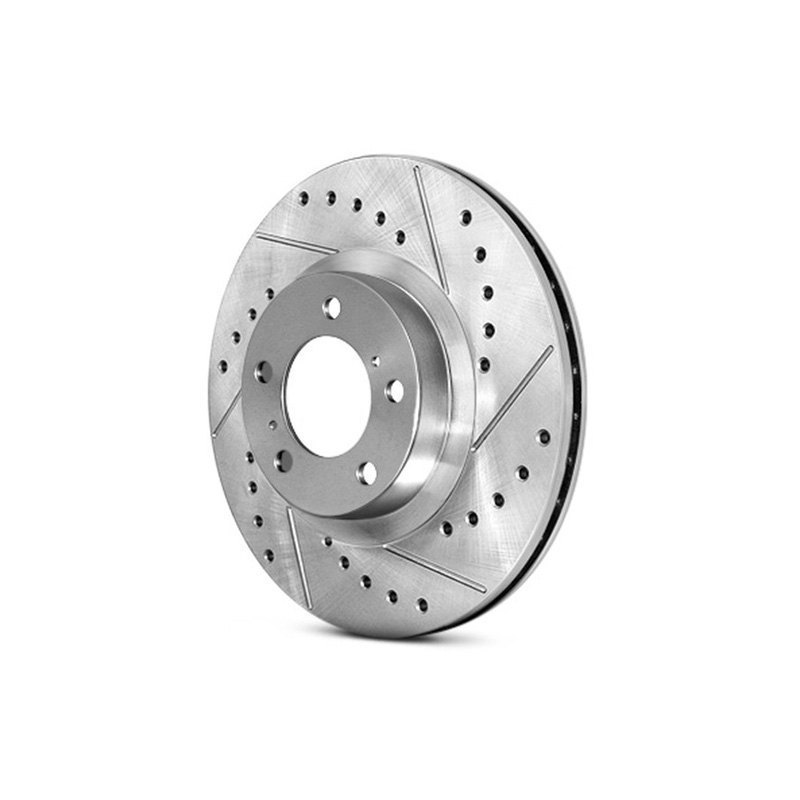 Select Sport Slotted & Drilled Rear Left Rotor for 2005-2010 Ford Mustang GT