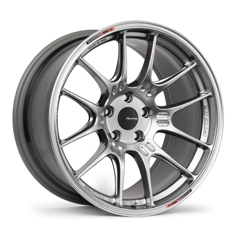 18x9-5x112 in. 25 x 66.5 mm GTC02 Offset Bore Hyper Wheel, Silver