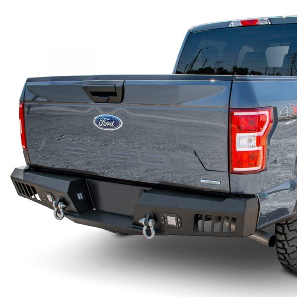 RBFF1-02 RB-02 Full Width Black Powder Coated Rear HD Bumper for 2018-2020 Ford F-150 -  DV8 Offroad