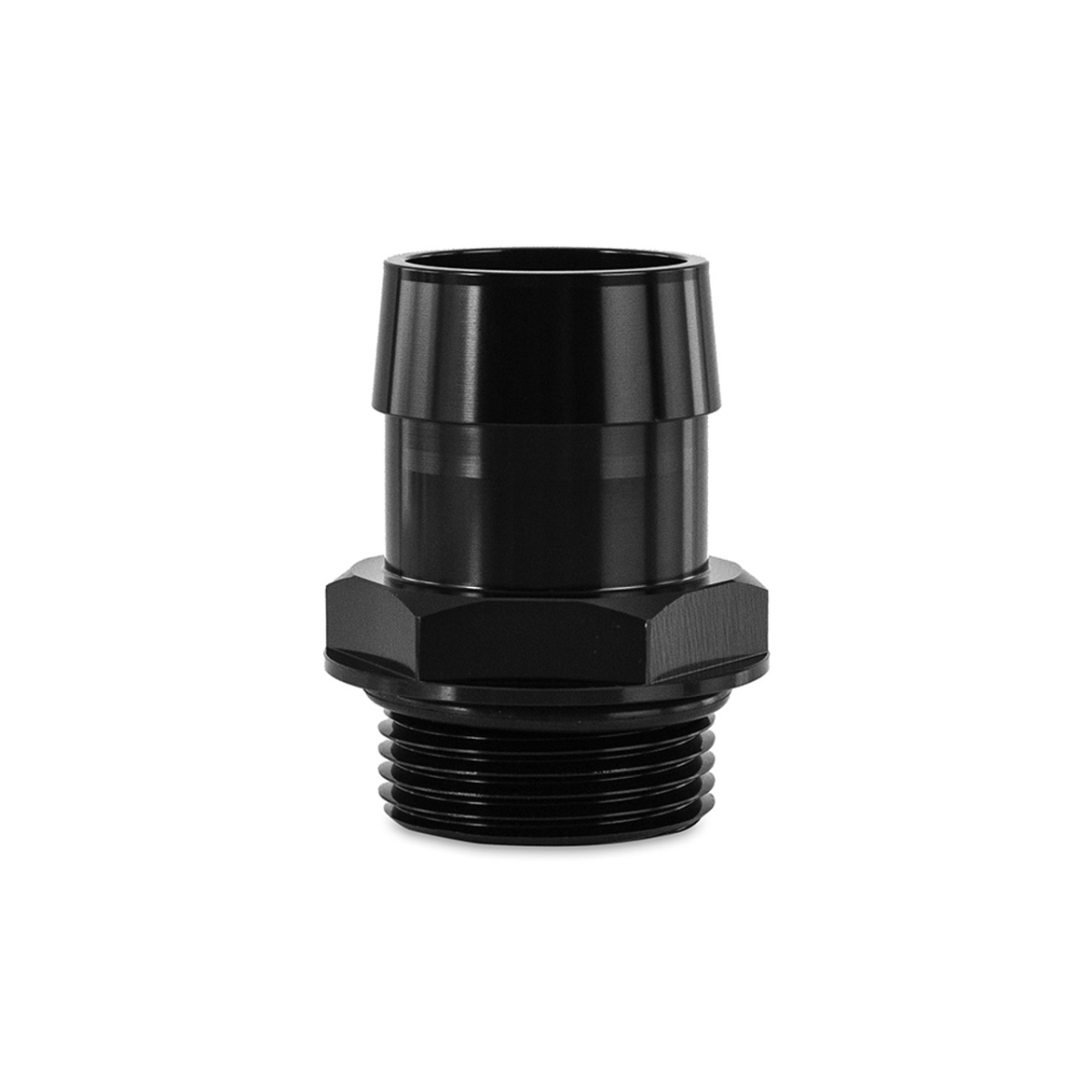 16 Orb to 1.25 in. Hose Barb Aluminum Fitting - Black