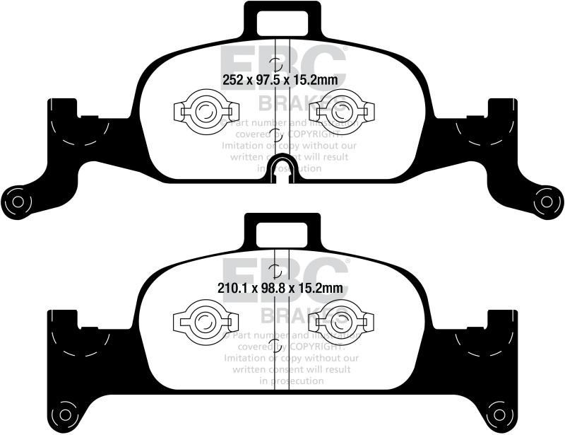 DP32290C Redstuff Front Brake Pads for 2018 Plus Audi A4 Allroad Quattro 2.0L Turbo