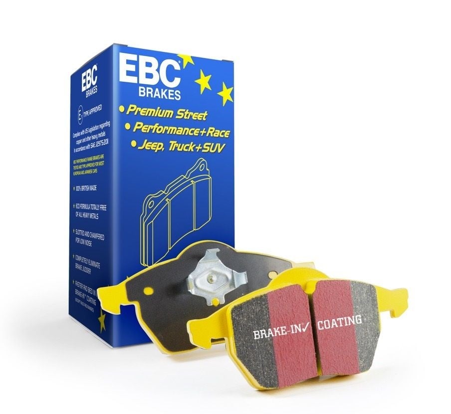 DP42307R Yellowstuff Front Brake Pads with Iron Rotors Only for 2016 Plus Porsche Boxster 718 2.5L Turbo