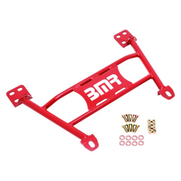 Radiator Support Chassis Brace, Red for 2005-2014 S197 Mustang