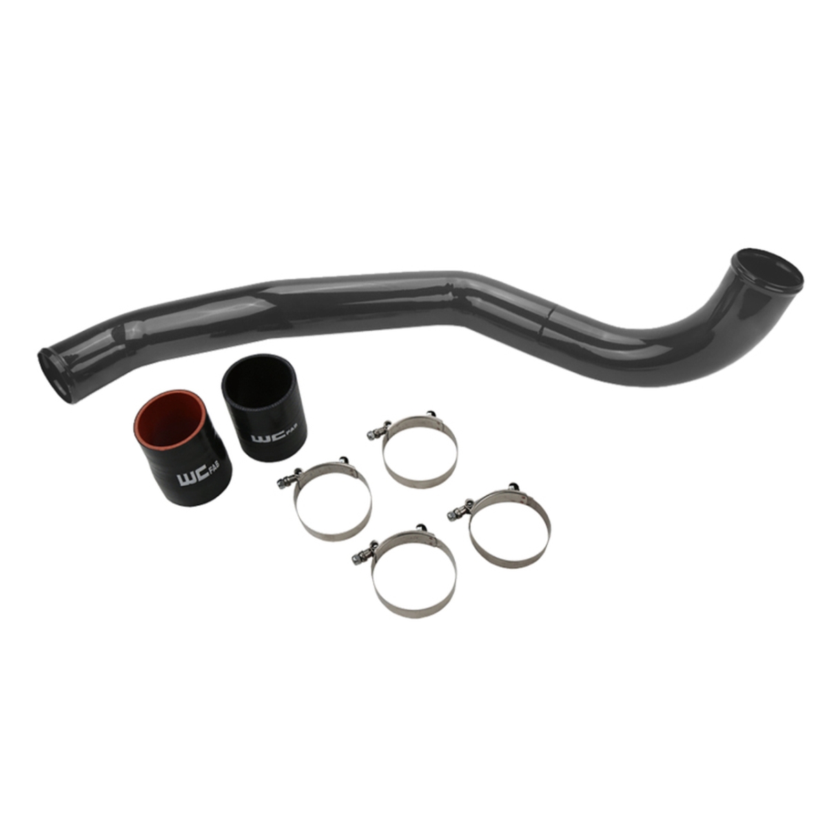 WCF100708-GW 3 in. Duramax Driver Side Intercooler Pipe for 2017-2019 Chevrolet 6.6L L5P, Gloss White