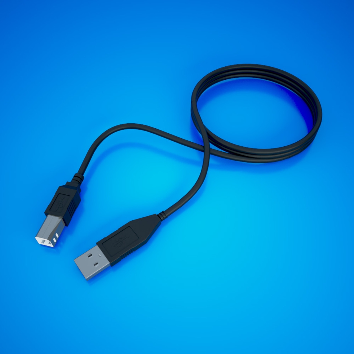 H-001-01 6 ft. A to B USB 2.0 Cable