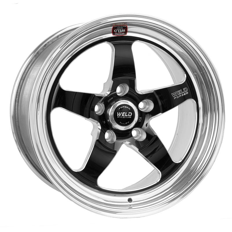 7.9 in. 5x4.5 mm Non-Beadlock S71 17x10 BP & BS Low Pad Wheel, Black
