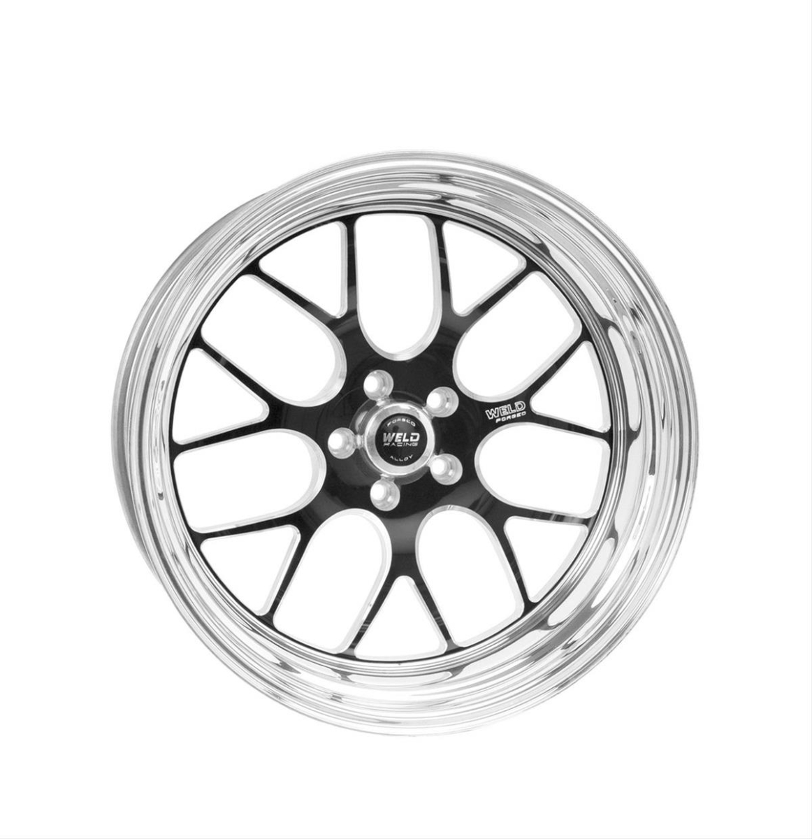 77HB8050N21A 18 in. x 5.0 in. 5 x 120 mm Bolt Circle 2.1 in. Back Space Wheel, Aluminum & Matte Black