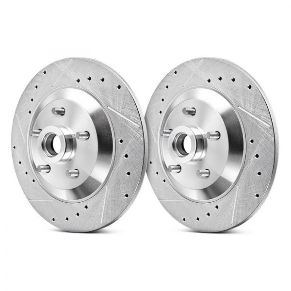 Powerstop AR8625XPR Front Evolution Drilled & Slotted Rotors for 1995-1999 Chevrolet C1500 - Pack of 2