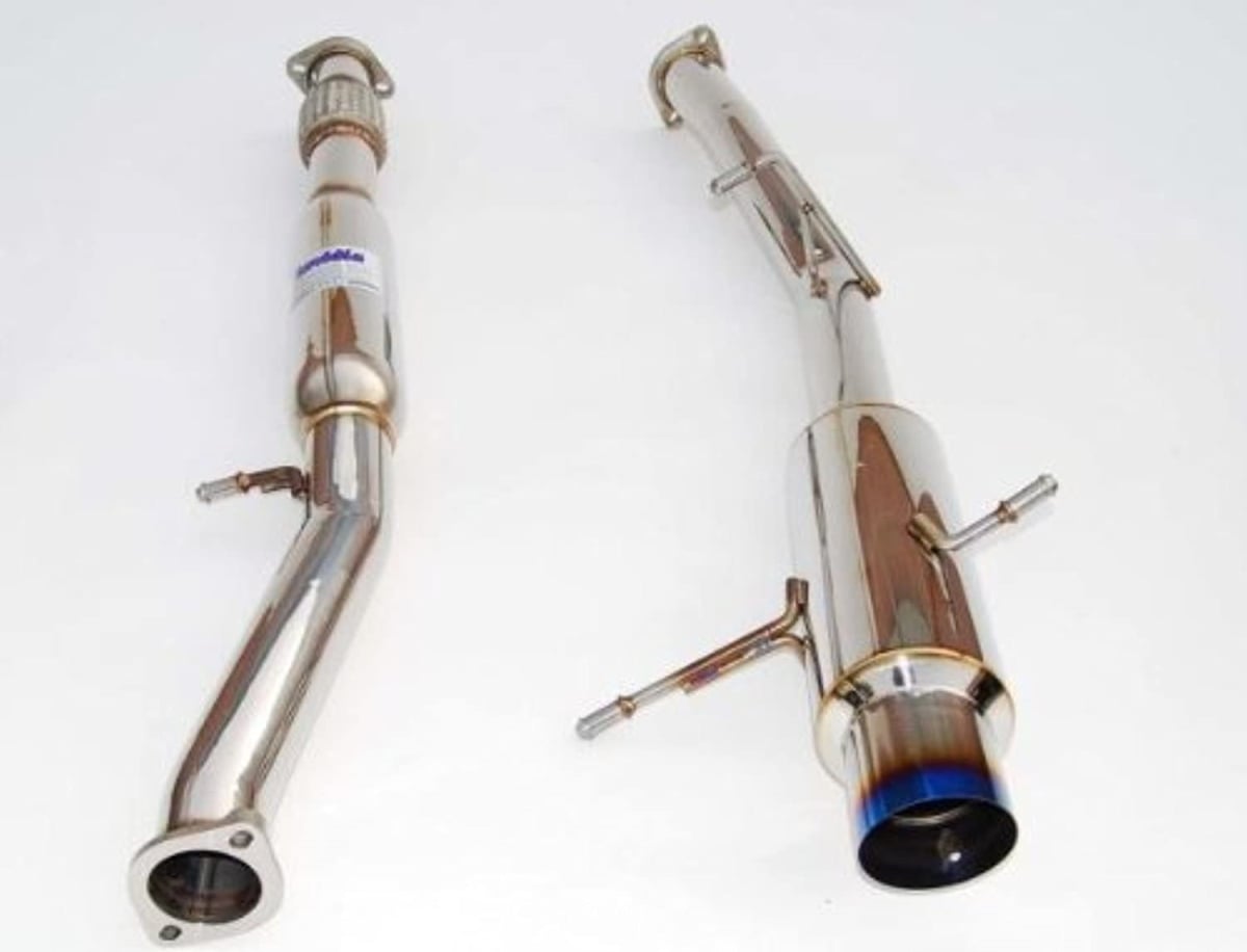 76 mm REGULAR Titanium Tip Cat-Back Exhaust for 2008 Plus WRX Hatch