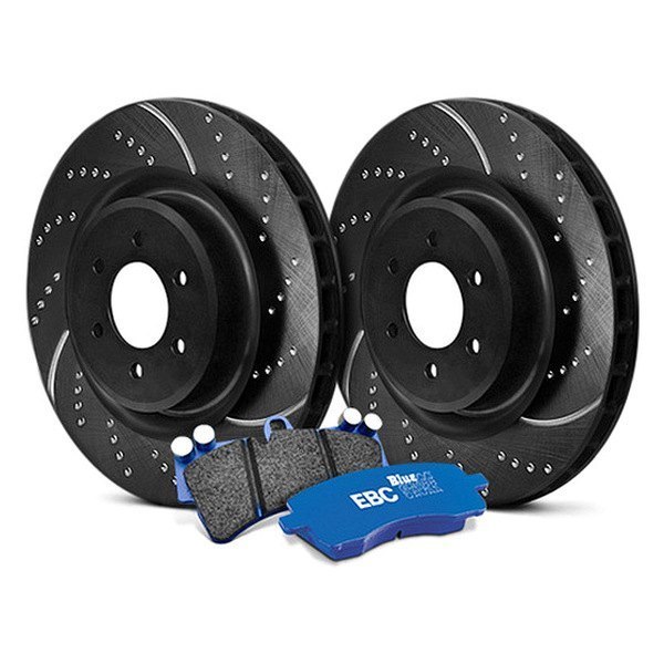 S6KF1130 Stage 6 Track Day Dimpled & Slotted Front Brake Kit for 2015-2017 Subaru WRX