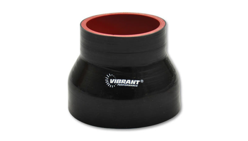 19732 3 x 2.75 x 4.5 in. Long 4-Ply Reducer Coupler - Black