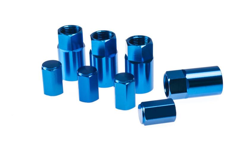 Aluminum TPMS Valve Stem Cover - Blue Anodize