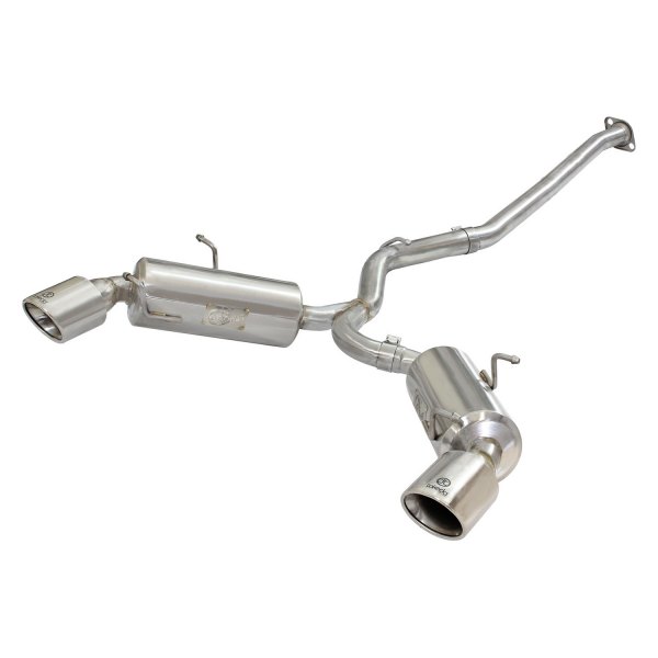 AFE 49-36023-B Takeda 304 SS Cat-Back Exhaust System with Split Rear Exit for 2013-2015 Scion FRS & Subaru BRZ