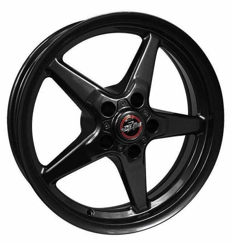 92 Drag Star Bracket Racer 18x5 5x115BC 2.00BS Gloss Wheel, Black