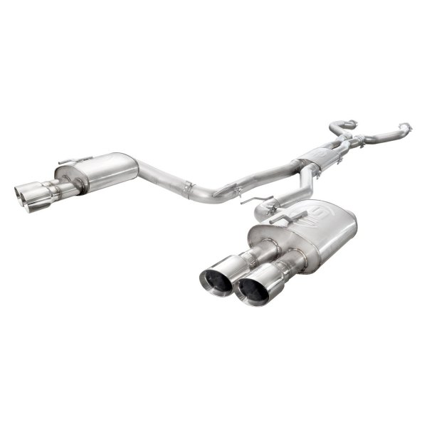 304 SS Turbo Chambered Dual Cat-Back Exhaust System with Quad Rear Exit for 2008-2009 Pontiac G8