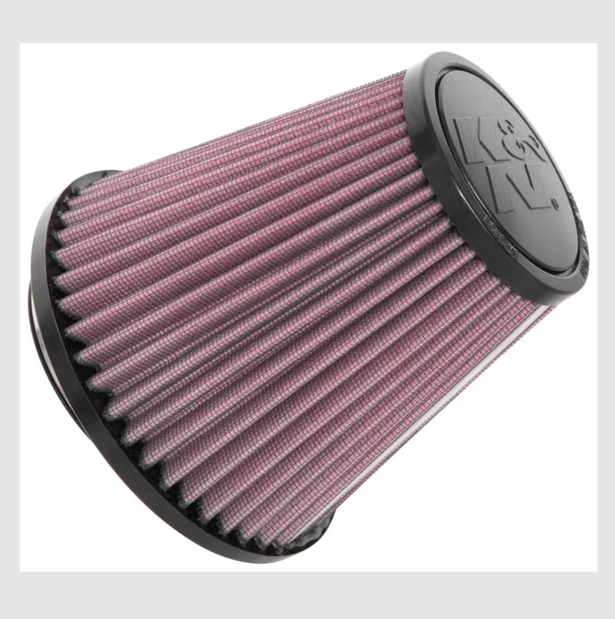 K&N Engineering RU-1637 Universal Clamp-On Air Filter with 3.25 in. Flag & 5.75 in.