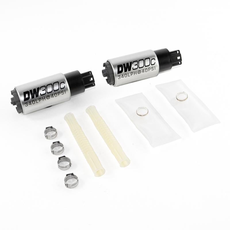 Picture of DeatschWerks 9-307-1033 340lph DW300C Compact Fuel Pump with Install Kit for 2003-2004 Ford Mustang Cobra