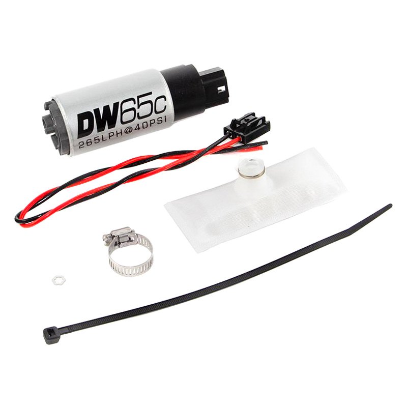 9-651-1030 DW65C 265lph Compact Fuel Pump with Install Kit without Mounting Clips for 1988-1991 BMW 3-Series