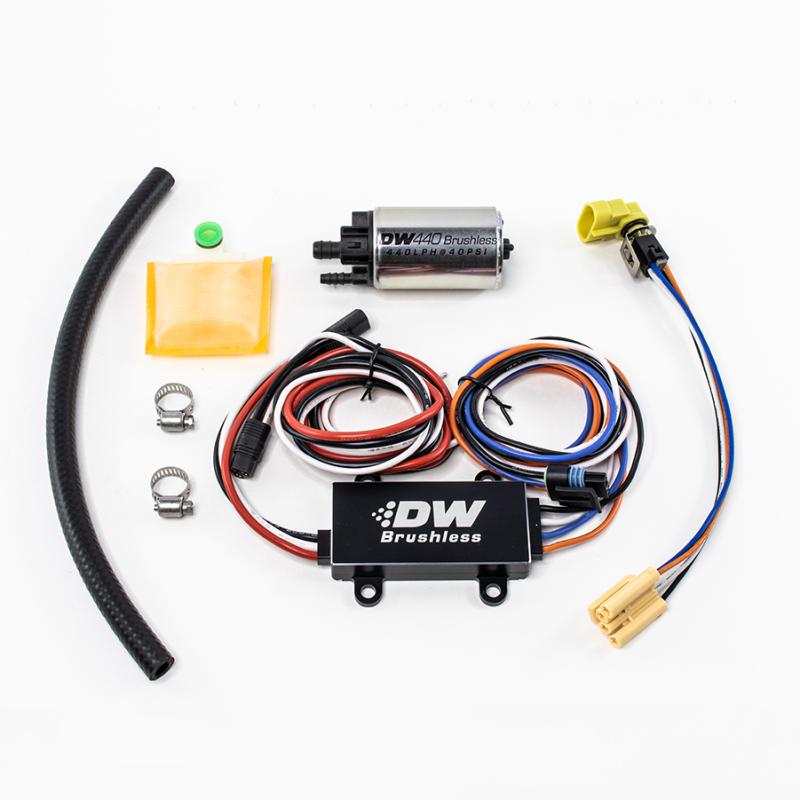 Picture of DeatschWerks 9-441-C102-0900 DW440 440lph Brushless Fuel Pump with Dual Speed Controller