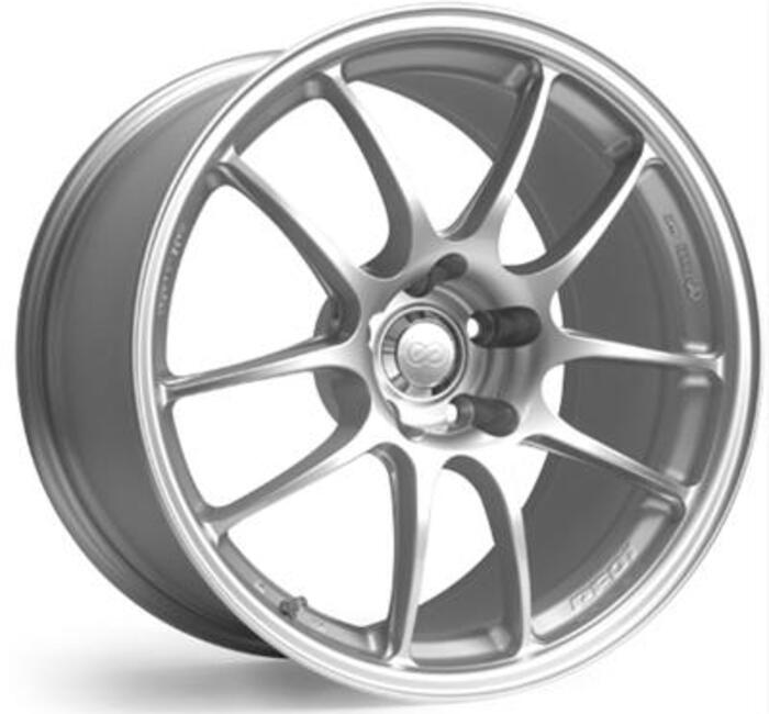 18 x 8.50 in. 5 x 4.5 in. Bolt Circle 48 mm Offset Wheel for 2008-2010 Subaru STI, Silver