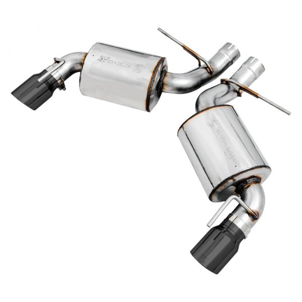 3015-33103 Stainless Steel Axle-back Exhaust Touring Edition with Diamond Black Tips for 2016-2019 Chevrolet Camaro