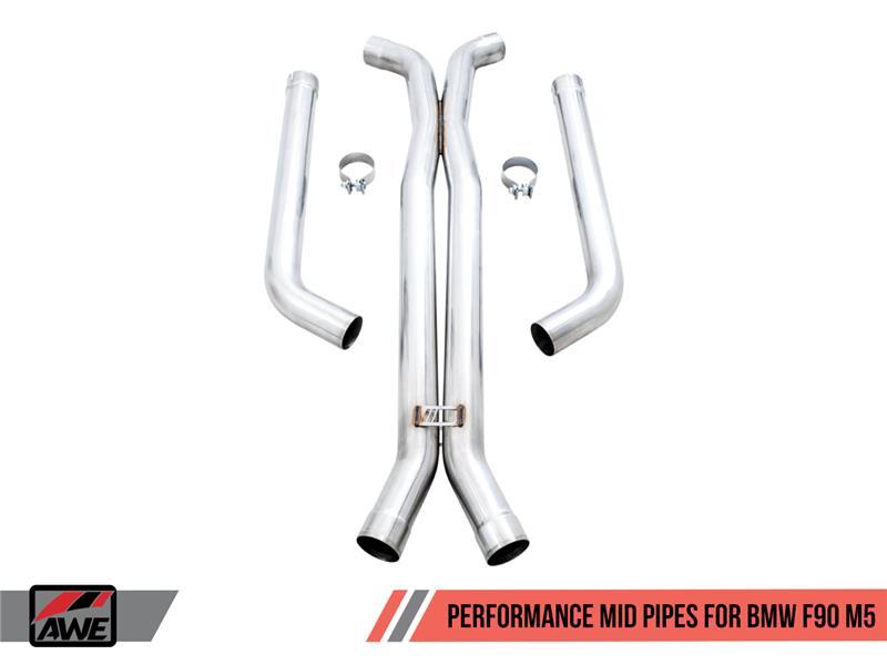 Non-Resonated Performance Mid Pipes for 1918-2019 BMW F90 M5