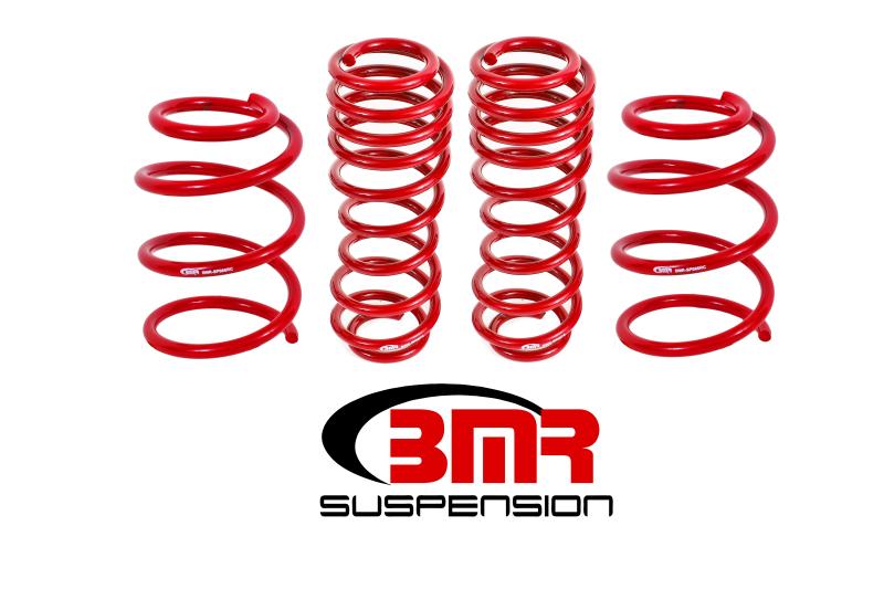 SP065R Handling Version Lowering Springs for 2005-2014 S197 Mustang GT, Red - Set of 4