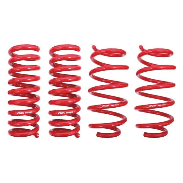 SP110R 1.25 in. Drop Lowering Springs, Red - Set of 4 for 2008-2019 Dodge Challenger