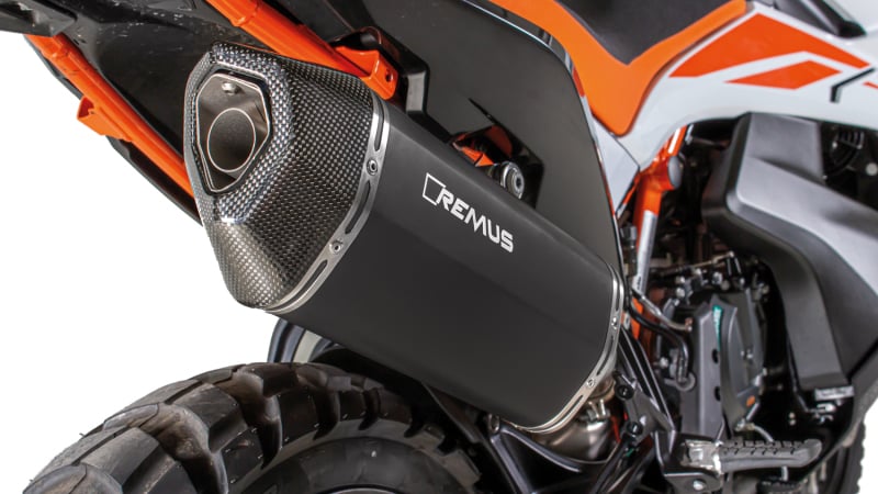 Black Hawk Slip on Exhaust for 2019 KTM 790 Adventure R Mod