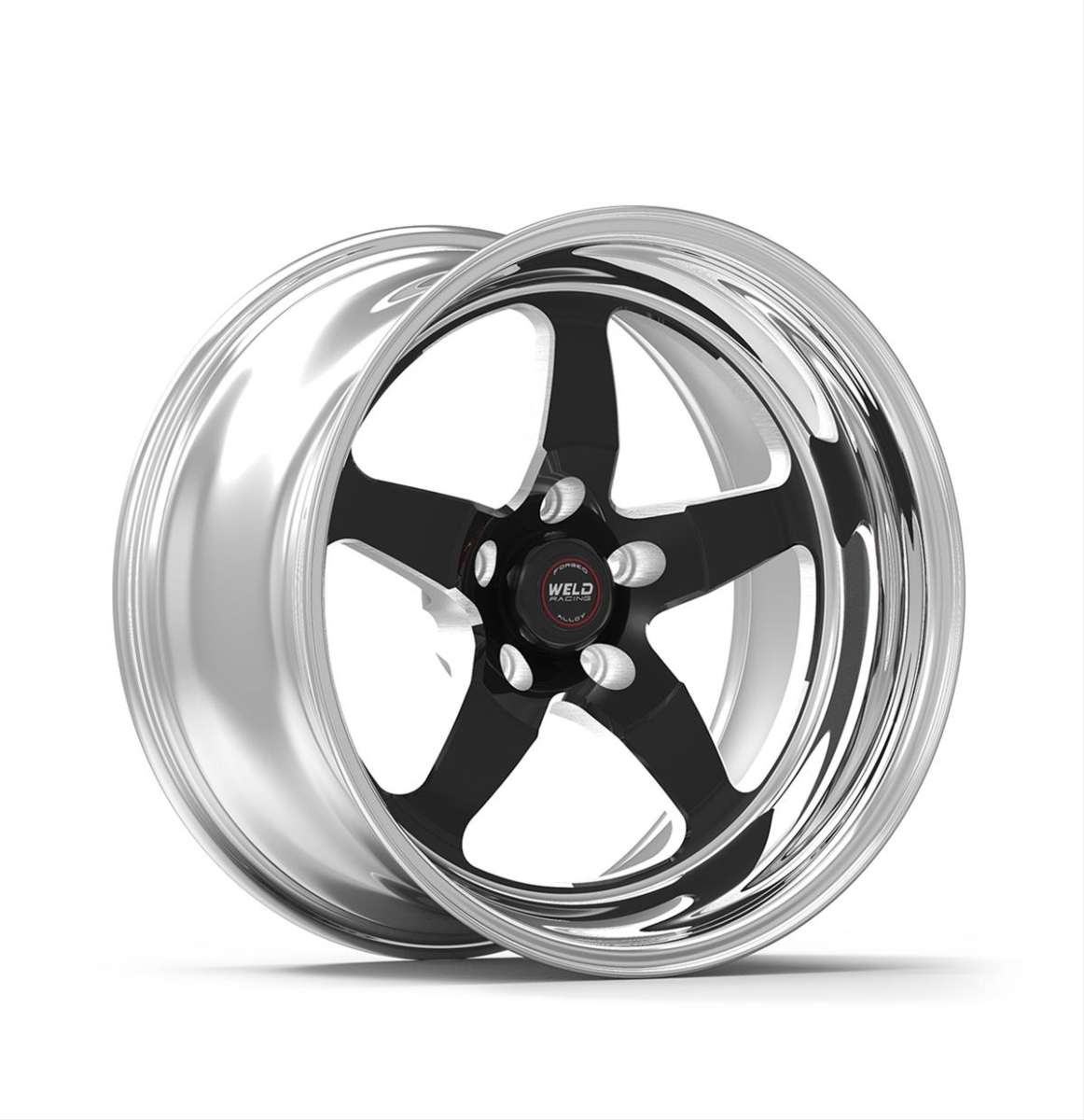 71HB8050W21A 18 x 5 in. & 5 x 115 mm BP 2.1 in. BS S71 Non-Beadlock Black High Pad Wheel for 2009-2021 Challenger & 2006-2010 Charger
