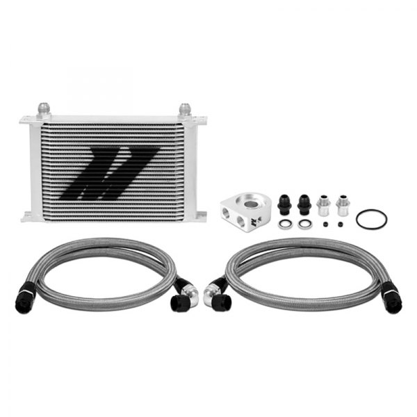 MMOC-UH Universal 25 Row Silver Oil Cooler Kit for 2020-2021 Ford Mustang