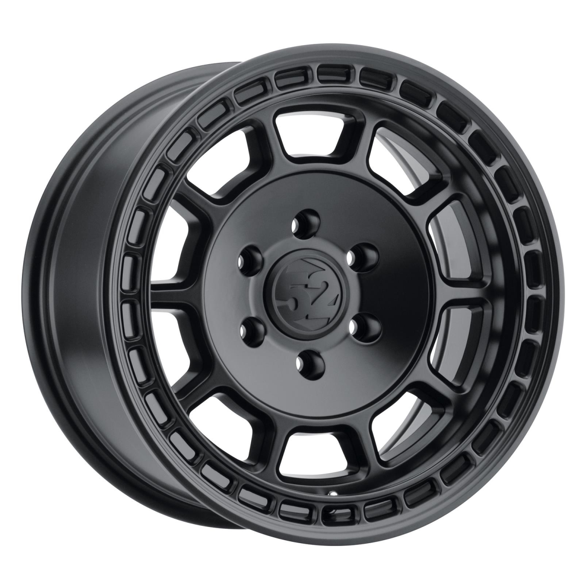 17 x 8.5 in. & 6 x 139.7 Bolt Pattern 0 mm ET 106.2 mm Center Bore Traverse HD Asphalt Black Wheel