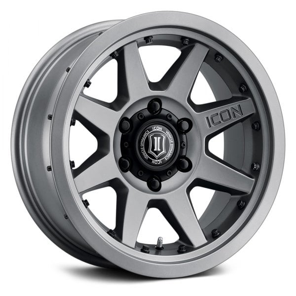 Rebound Pro 17 x 8.5 5 x 5 in. - 6 mm Offset 4.5 in. BS 71.5 mm Bore Titanium Wheel