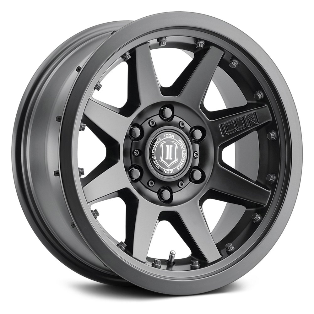 Rebound Pro 17 x 8.5 6 x 5.5 in. Offset 4.75 in. BS 106.1 mm Bore Satin Black Wheel