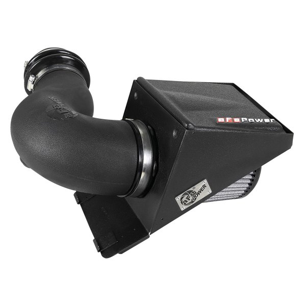aFe 54-13025D Magnum Force Stage 2 Plastic Black Cold Air Intake System with Pro Dry S Grey Filter for 2010-2018 Ford Taurus SHO V6-3.5L