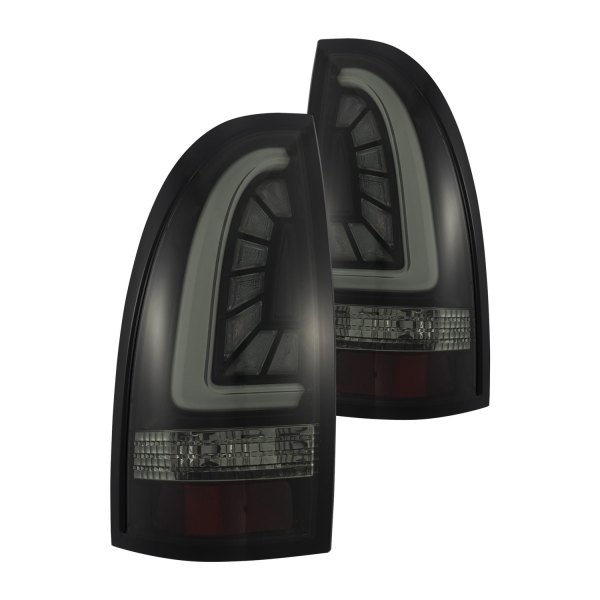 Picture of AlphaRex 680030 Pro-Series LED Tail Lights&#44; Jet Black for 2005-2015 Toyota Tacoma