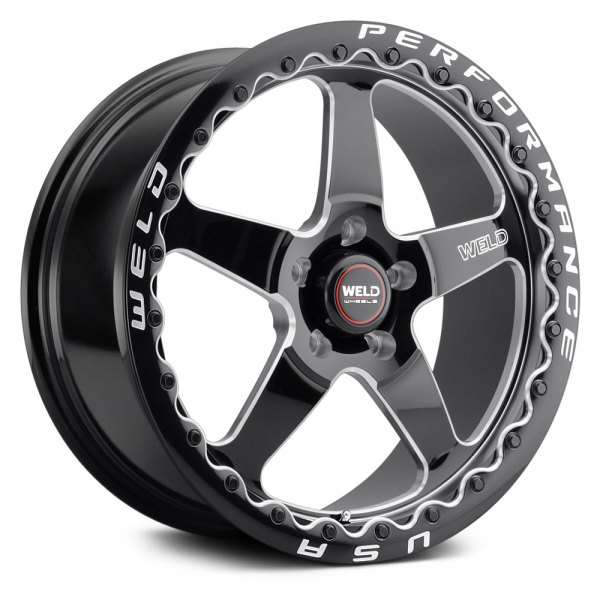 S904 Ventura Beadlock Gloss Black with Milled Accents