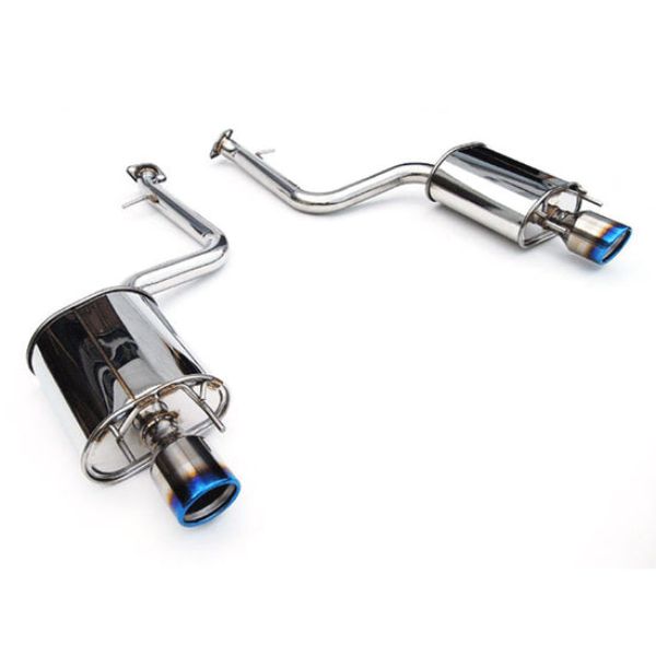 Titanium Tips Axle-Back Exhaust for 2013 Plus Lexus IS250 & IS350 Q300 with Rolled